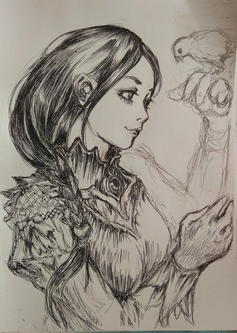 夜の休憩では、描けませんでした?

帰宅し少し描きました。。 