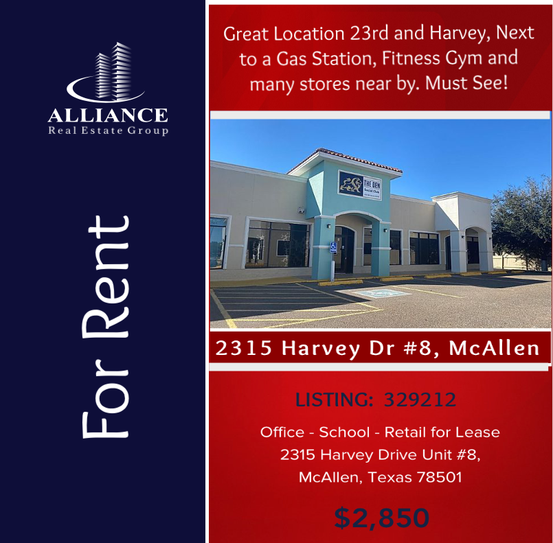 AREGTEXAS's tweet photo. #rgv space for #rent #greatlocation Harvey dr. #8 in #mcallentx next to el Tigre $329212 #must see! By #realtor @wmillanr more ay https://t.co/AQ3BLJj3NQ #rgvrealestate #mcallenrealestate #sellingmcallen https://t.co/ca2BC4W6aP