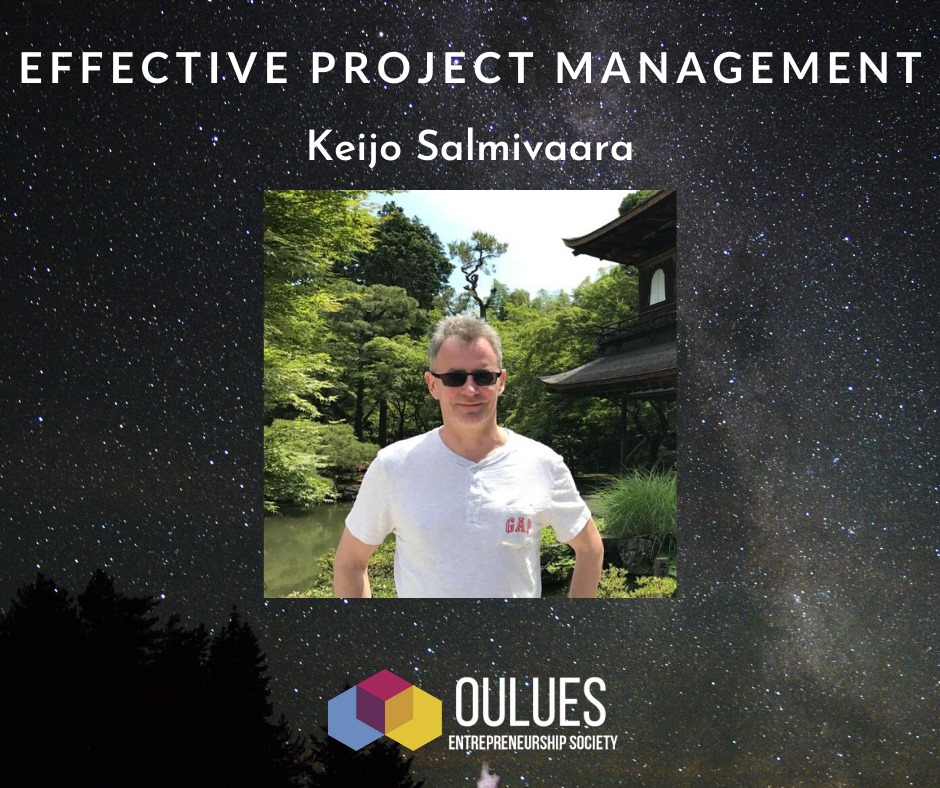 Keijo Salmivaara is the speaker of the  Effective project management workshop. He has extensive and valuable international project management experience. ONLY 3 SPOTS LEFT! #oulues #ouluentrepreneurshipsociety #entrepreneurshipsociety #humanaccelerator2020