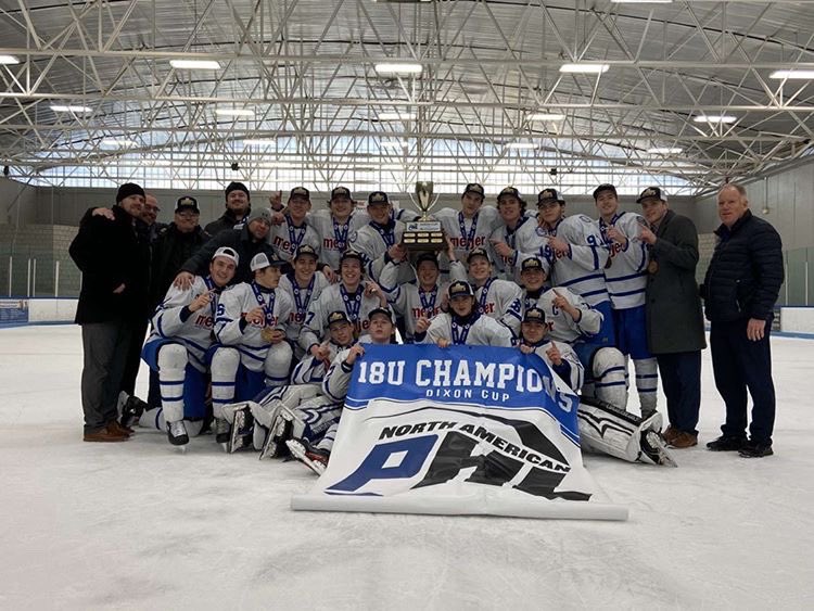 SalineHockey's tweet image. Congrats to Saline Hockey alum @Mason_Ausmus and his 18U Meijer team for winning the NAPHL Dixon Cup last weekend!  Way to go Mase! #AlwaysAHornet #HornetHockey @salineathletics @thesalinepost @MeijerAAAHockey