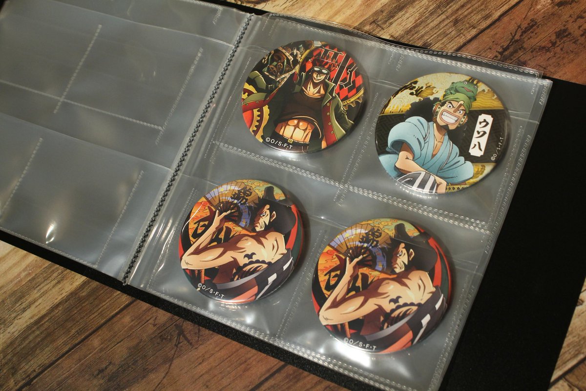 One Piece麦わらストア渋谷本店 再入荷 麦わらストア限定 缶バッジファイル 1 300円 税 好評発売中 麦わらストア Onepiece