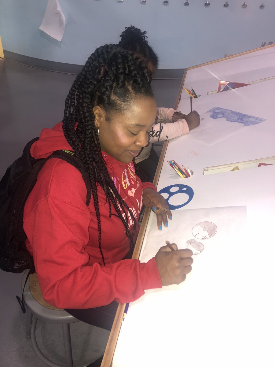 MsMLacombe's tweet photo. Great times had by all! I loved learning of Mrs. Wooten’s artistic ability! @Wooten12821254 #cddolphins https://t.co/nhoZLAlx0n
