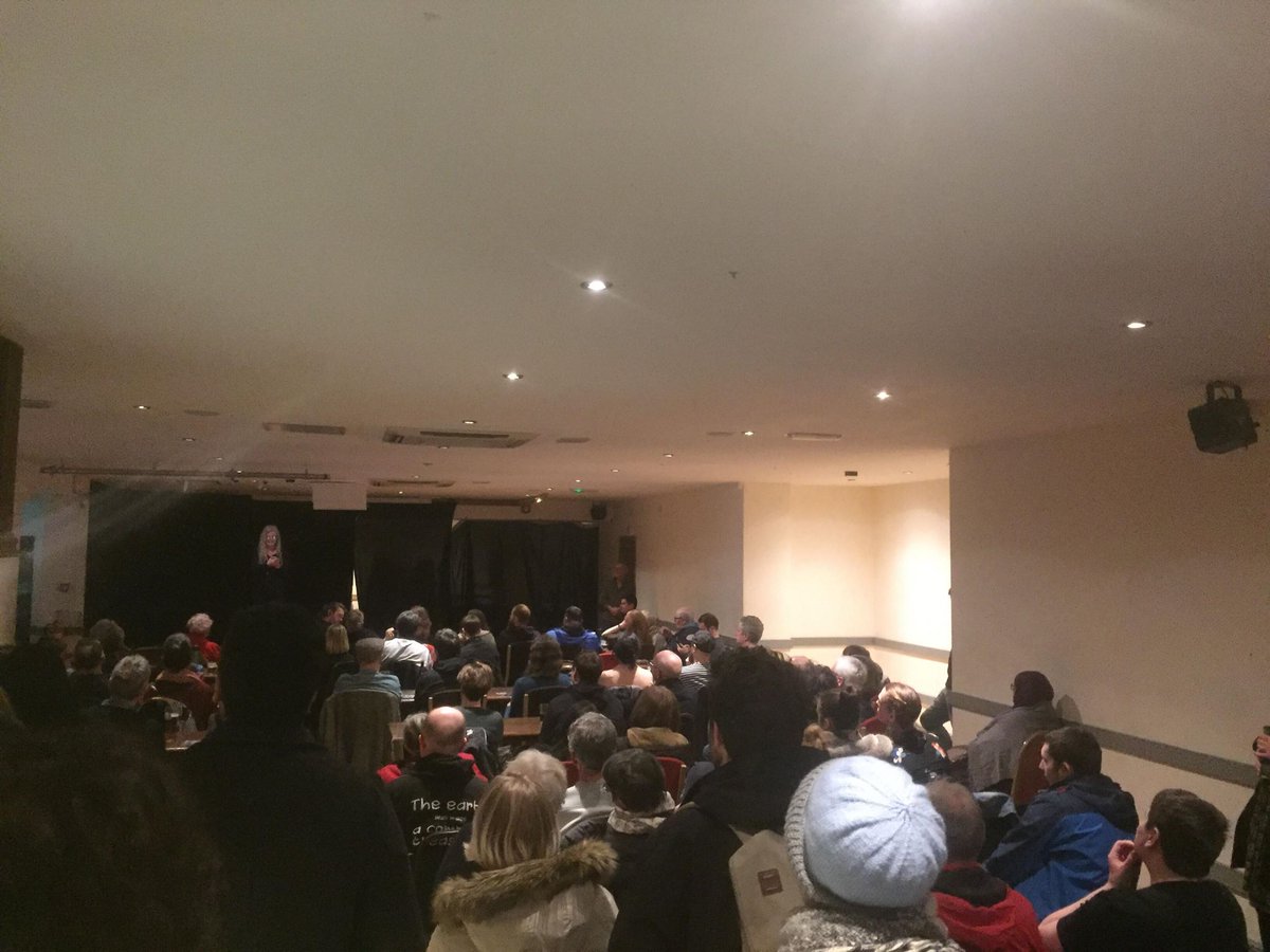 ChorltonSC's tweet photo. Packed room tonight to hear @RichardBurgon make his case to be Deputy Leader of the Labour Party. Fantastic speakers before him, and Richard was relaxed, funny, and spoke with real clarity &amp; conviction about his politics. 

Thanks so much to Richard and everybody else for coming! https://t.co/3qc74MGTfj