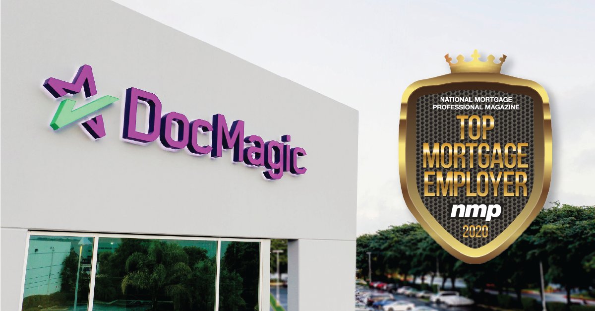DocMagic was named a top mortgage employer by National Mortgage Professional Magazine for the fourth year in a row! Find out why: bit.ly/2HEfYw2 #TopMortgageEmployer