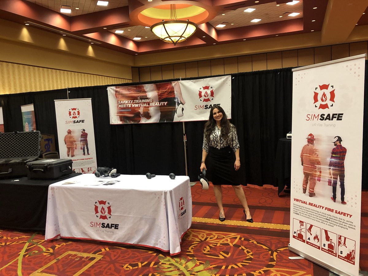 GravityJack's tweet photo. We're in Tennessee for Vision 20/20's Community Risk Reduction Symposium! Learn more about S!MSAFE, our latest VR fire safety training sim below!
https://t.co/r7LHKNxvbf
#CRRS6 #Vision2020 #crr #firesafety #VR #VirtualReality #simsafe #svfd #tennessee #murfreesboro https://t.co/jkvWzBv7cF