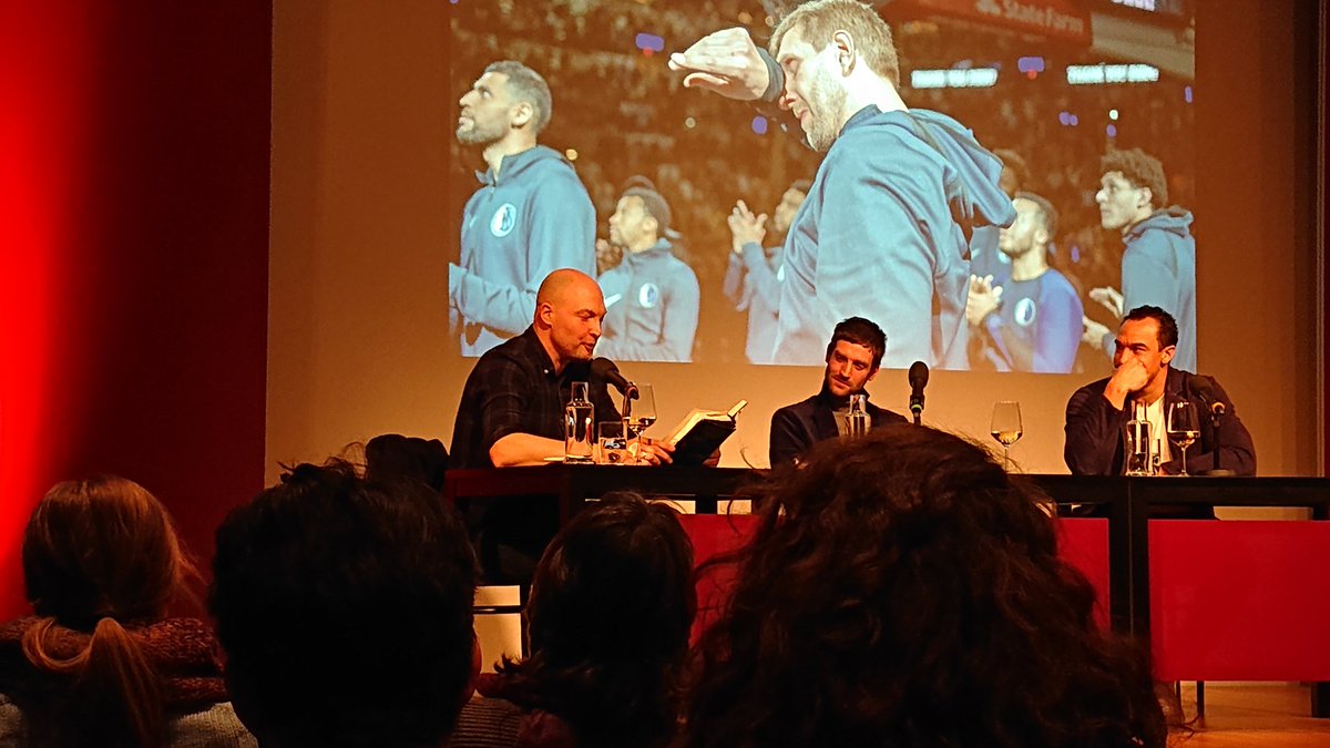 maegnes's tweet photo. The Great Nowitzki im Literaturhaus München. Vielen Dank an @GreeneDemond, @doriansteinhoff und @tpletzinger für einen fantastischen (😉) Abend #Nowitzness in Reinform. https://t.co/QnqnyR1hVK