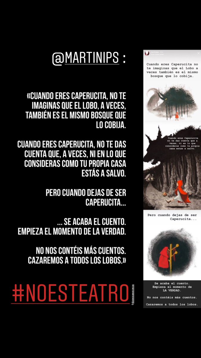LA_ISABELLA_'s tweet photo. ¡Menos lobos, Caperucita!
🔴
#NoEsTeatro
#NiEnLleidaNiEnBrasilNiEnLaConchinchina
#ProuCallar
#NoCallarem
#NoPararem
#MeToo
#AbuseParty
#MalesArts
#TeatroDelMalo
📷 https://t.co/wtwpZSnH8w