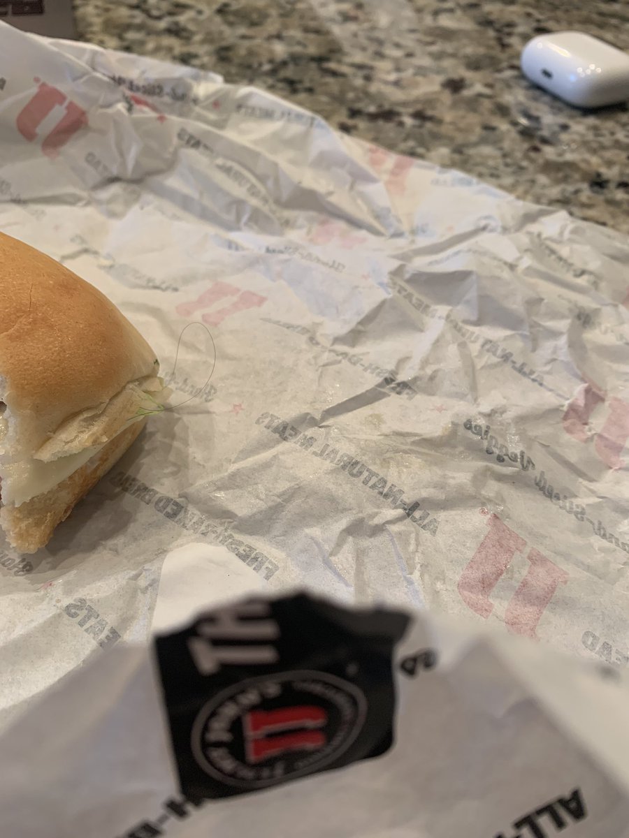 mickyperales's tweet photo. Thanks for my lunch today @jimmyjohns !!! #haironmysub #meal #jimmyjohns https://t.co/TJMsiXiO6v