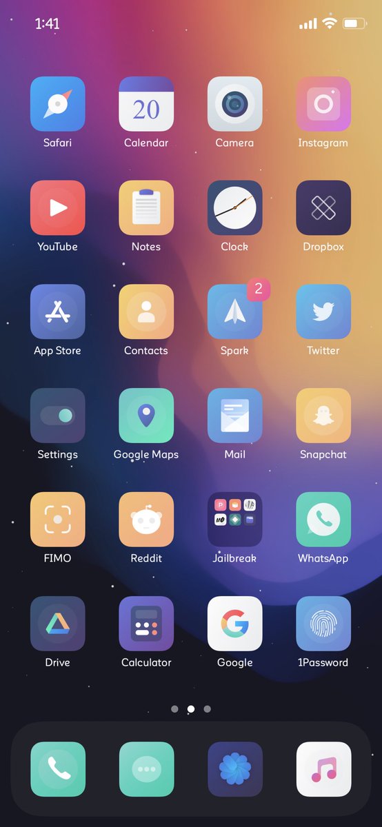 alolastmoment's tweet image. Rejoooiiccceee
Finally managed to jailbreak my 11 Pro 😭

Will try to keep it as light this time. 
Does anyone know why calendar font isn’t changed? I’m using #ithemer from @DODGraphics and font from @Alexman1979