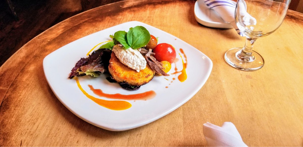 Polenta and Duck Salad! Come check it out tonight only at Bistro Vendome!