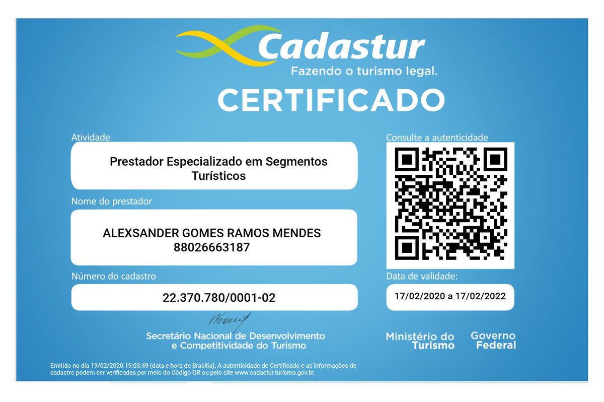 ocelotnatur certificado cadastur