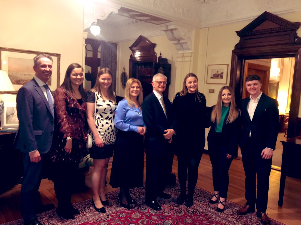CymruRhiannon's tweet photo. Absolute pleasure to spend an evening hosted by @AmbRobinBarnett with some inspirational young entrepreneurs. You were all fantastic, especially Wales’ Callum Griffiths, the CEO and founder of @ClydachFarm and 2019 winner of young @EntrepreneursGB of the year 🏴󠁧󠁢󠁷󠁬󠁳󠁿🇮🇪 https://t.co/fygyfmyXCV