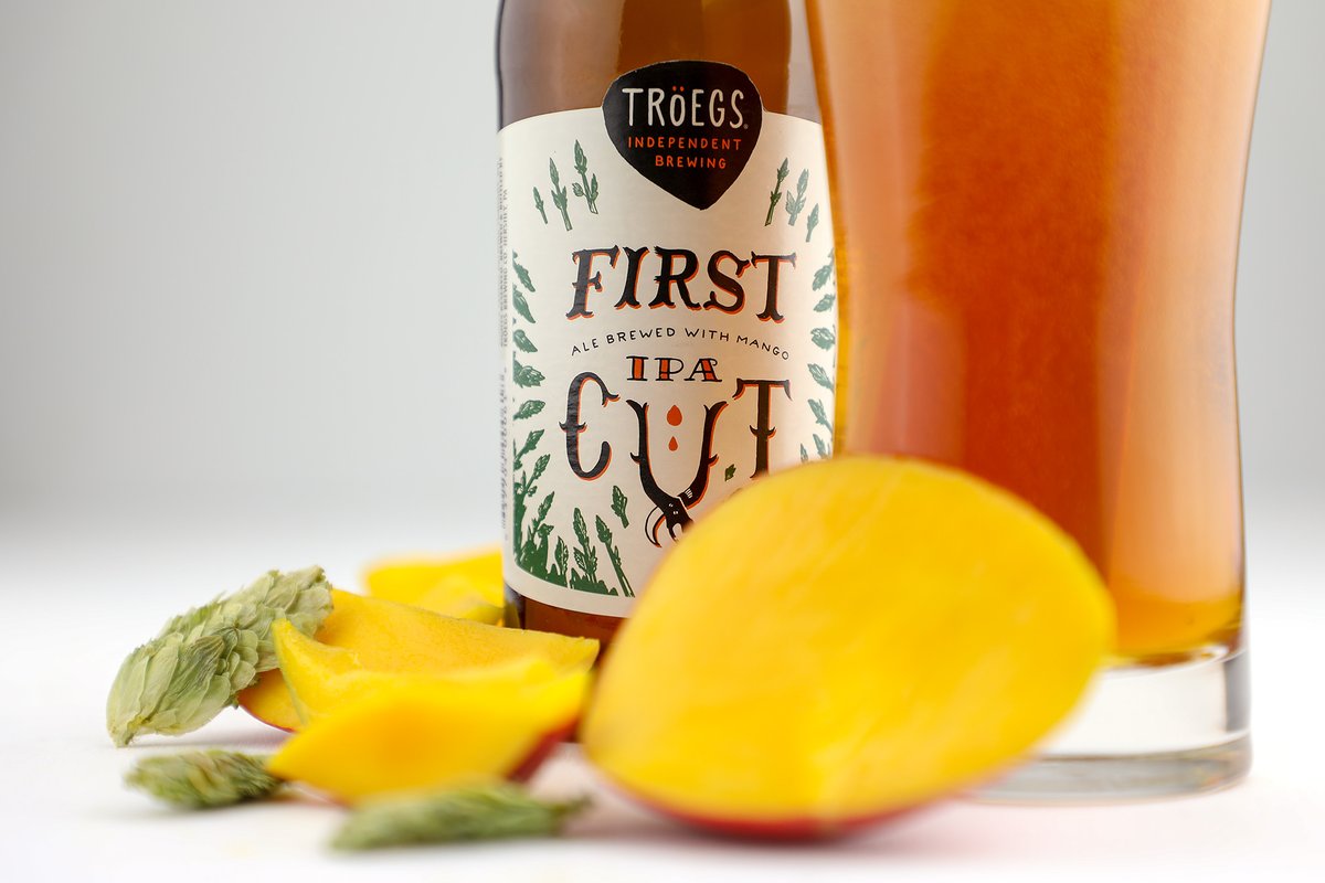 TroegsBeer's tweet photo. We taste: juicy mango, green pineapple and honey. #FirstCutIPA #PAbeer #troegs https://t.co/Xx8A94hejK https://t.co/U1Z17zYinl
