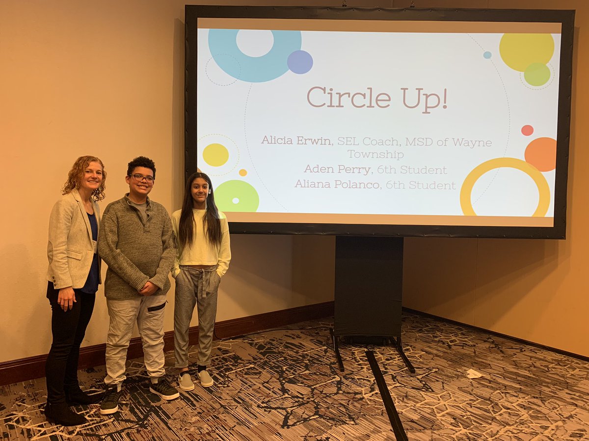 McClelland_ES's tweet photo. I am incredibly proud of these two scholars for presenting about being Social Emotional Student Ambassadors with educators from across the state at the Whole Child Summit today! They represented #theMac and @WayneTwpSchools so well! #wearewayne #SEL https://t.co/hzHfn4XTIh