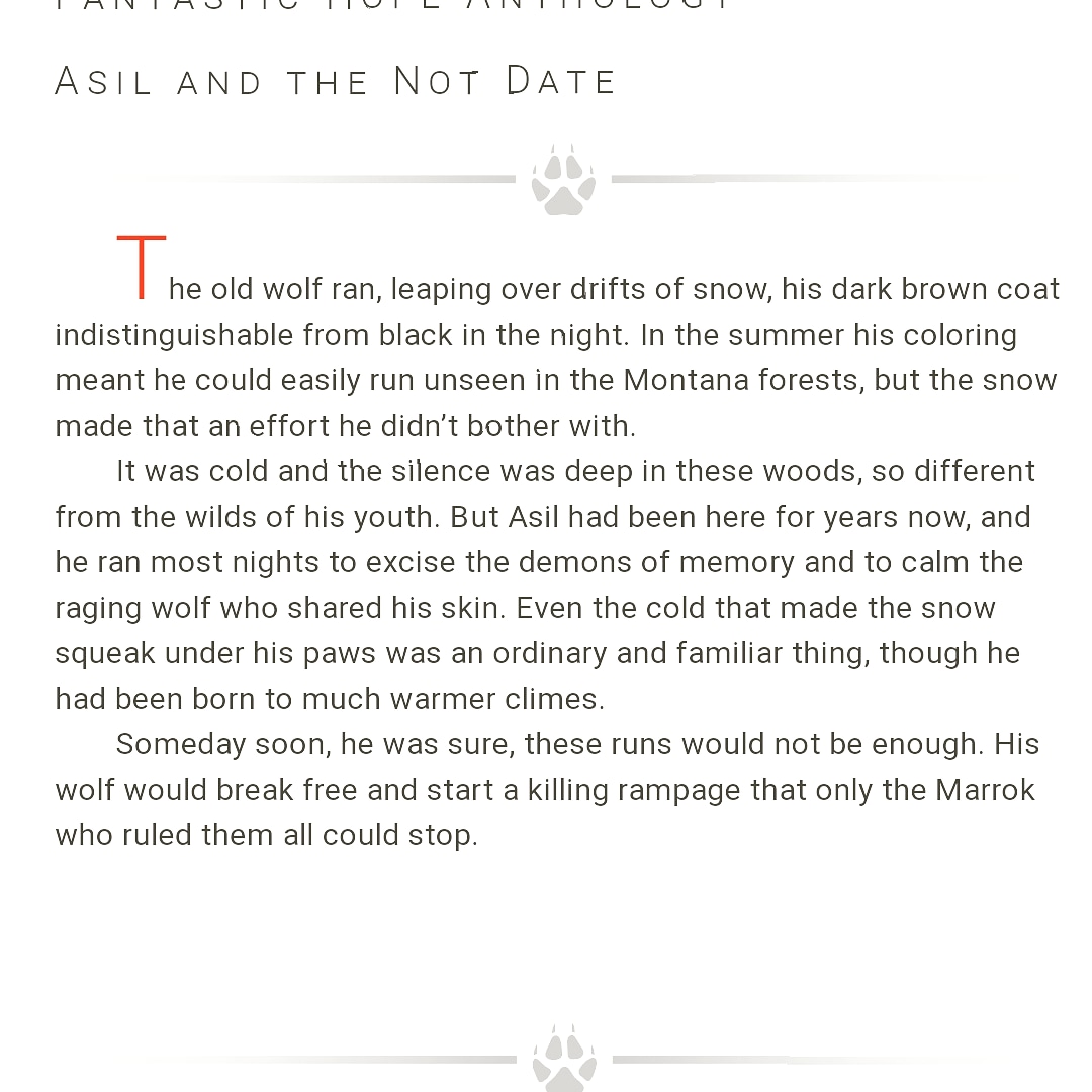 Mercys_Garage's tweet photo. We have a little snippet from the upcoming anthology Fantastic Hope that features another short story of Asil's dating misadventures. 
https://t.co/wR0rtrBt2o
The anthology is slated for April the 7th and will also have stories from Laurel K. Hamilton, Sharon Shinn &amp; others! https://t.co/eFpQ1IZdJA