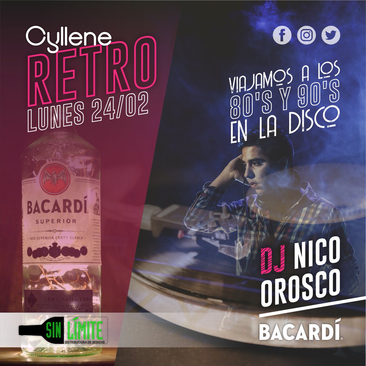 CylleneDisco's tweet photo. La primer #retro en el Rey 👑
.
Se pone la Disco en Cyllene 💃🕺
.
@nicolasoroscodj 🎧
.
@cesarecheverria35 🎤
.
@distribuidora_sin.limite 
.
#cyllene #disco #discoteca #cyllenedisco #cyllenediscotheque #boliche #noche #night #bebidas #tragos #verano #summer #arias https://t.co/FJ1EwZqZzT