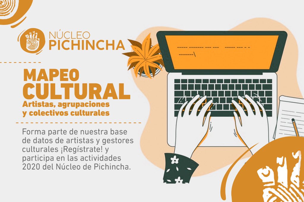 CCE_Pichincha's tweet photo. #MAPEO_CULTURAL🔸Queremos conocer a todos quienes se dedican a la actividad cultural de nuestra provincia y hacerlos parte de las actividades que se desarrollarán durante todo el año. 
¡Regístrate ya! Encuentra los formularios en: https://t.co/vZLhzrnEdx 
#núcleopichincha #arte https://t.co/cDO4bRGJae
