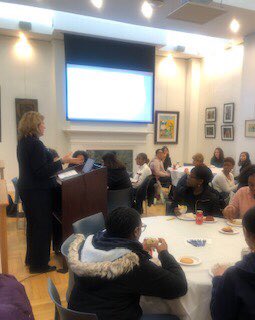 sjcbkchildstudy's tweet photo. Grateful to have hosted students from St. Jean Baptiste High School earlier this month to share with them the wonderful aspects of the education major at SJC! #SJCNY @SJCNY @SJCBKAdmissions https://t.co/QSmICOgUFW