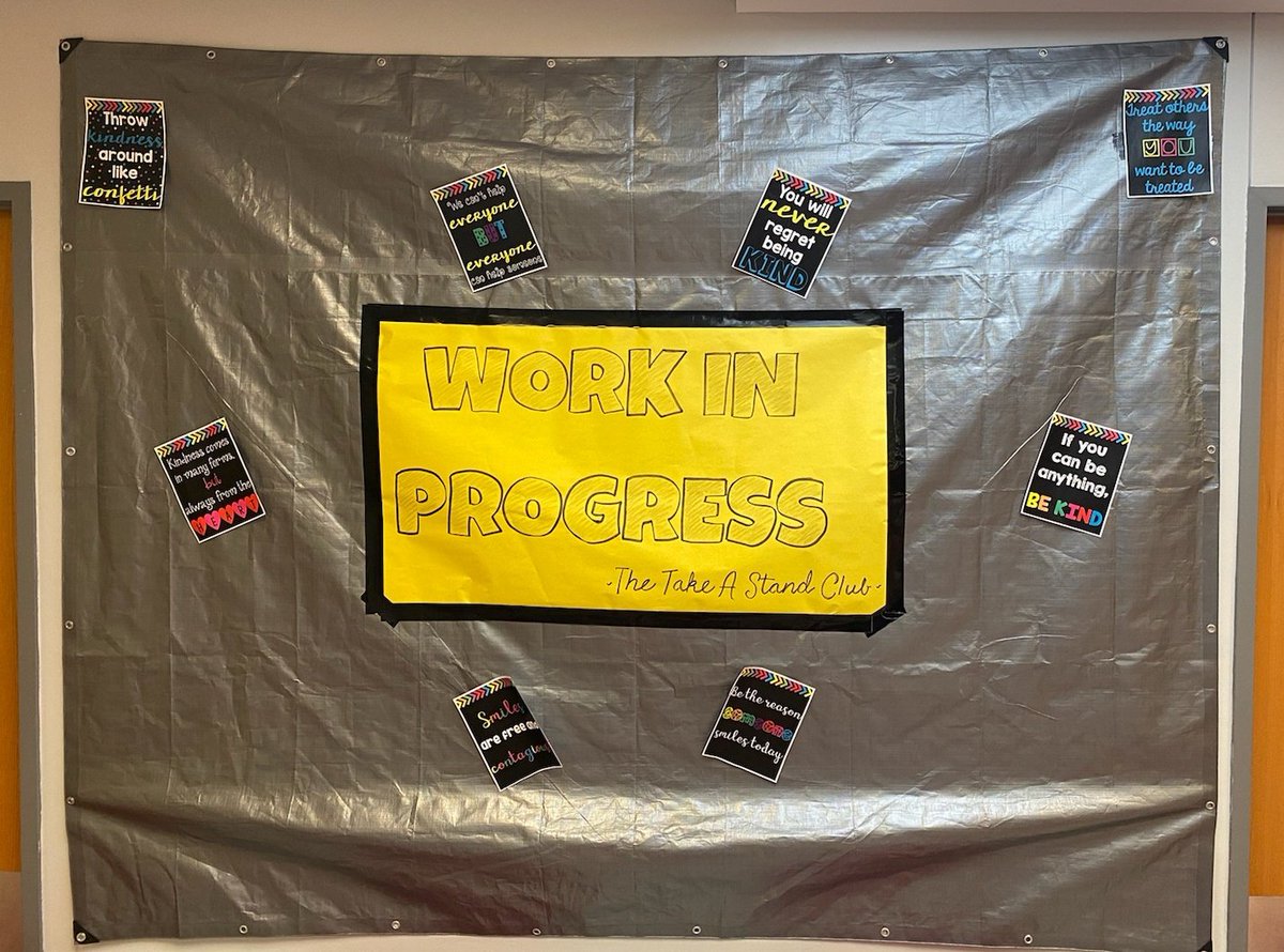 jlmack12's tweet photo. The Take A Stand Club officially started painting our mural today!!! Cool things to come! #kindness #omsjags #takeastand https://t.co/2BZL5PqWpD