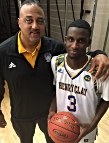 KHSAA's tweet photo. Mr. Basketball finalist Marques Warrick broke Steve Miller's Henry Clay scoring record tonight. He has 1,854 pts. Miller, who led HC to state title in 1983 &amp; was Mr. Basketball in '84, had 1,828 pts. Miller calls Warrick "the best pure scorer I've seen in high school basketball." https://t.co/drSQ4gQZTm