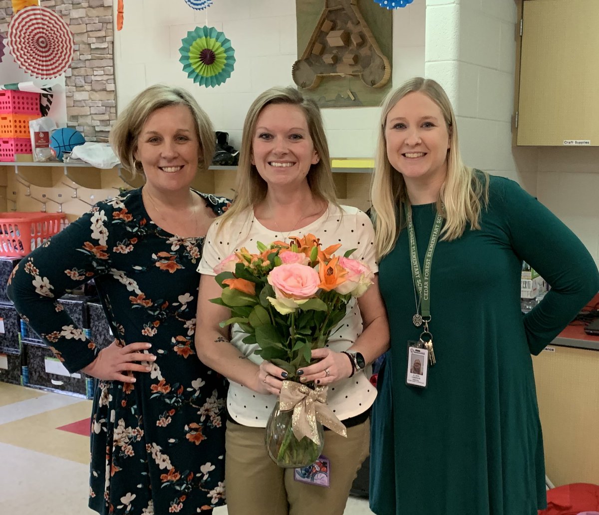 Langridgeag's tweet photo. Congratulations to @SarahLaperle7 for being selected as the @CedarForestES Teacher of the Year.  Mrs. Laperle is an amazing educator who gives 110% to her students everyday and is most deserving of this honor!  We are so lucky to have her! @SpotsySchools https://t.co/iJyNdMgRAo