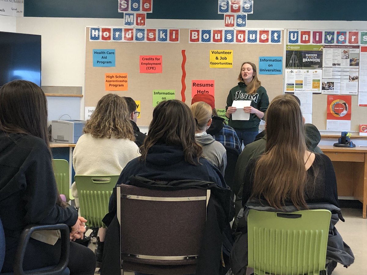 PCI Alumi coming back to share “5 Things I Wish I Knew About Post-Secondary”! Great to see them and hear all the important lessons they have learned so far.