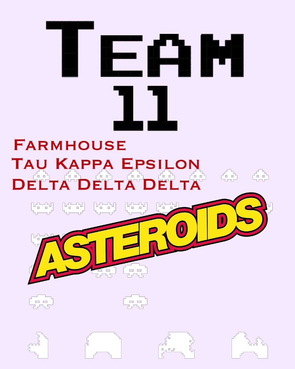 TEAM 11‼️ Your game is ASTEROIDS! 🎉 #GoCougsGoGreek #wsugw20 
<a href="/WSUFH/">FarmHouse at WSU</a> <a href="/WSUTKE/">WSU TKE</a> <a href="/wsu_tridelta/">WSU Tri Delta</a>