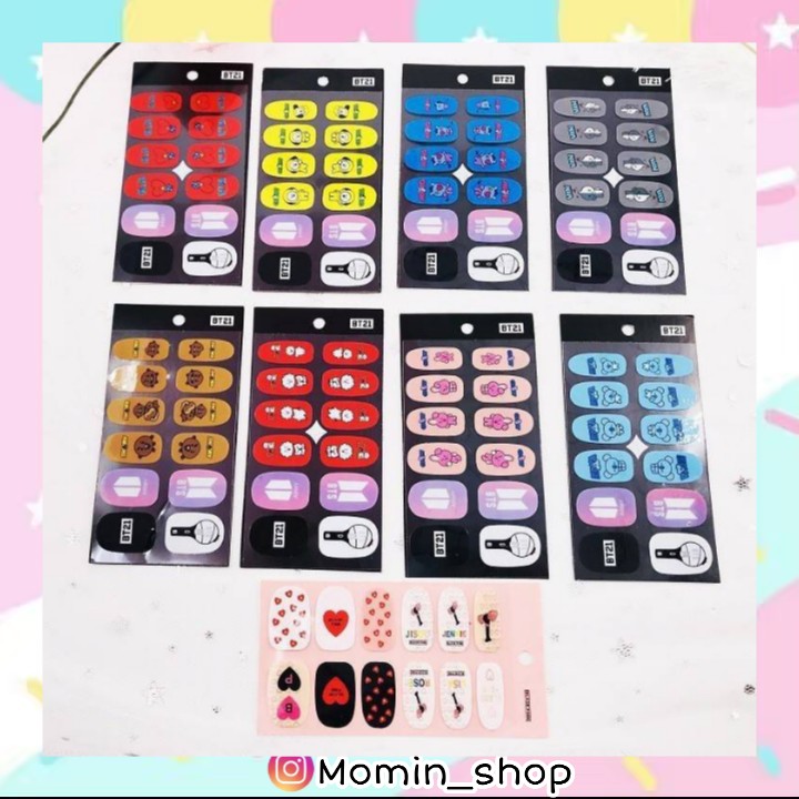 momin_shop's tweet photo. #พร้อมส่ง​ 
สติกเกอร์ติดเล็บ bt21/blackpink ❤
อันละ30บาท
*กันน้ำได้ระดับนึง 
สนใจสั่งซื้อ​/สอบถาม​ทัก​DMเลย​👇 https://t.co/B8IZmFVWIx