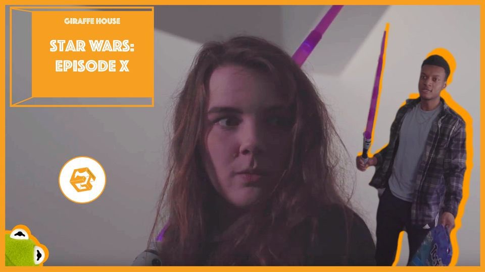 GiraffeHouseMSU's tweet photo. After plotting her revenge on Chat for accusing her of being an anti-vaxxer, Jojo prepares to execute her first counterattack, taking Chad by surprise in his most vulnerable state: while he’s eating chips. Watch the episode on YouTube: https://t.co/29szZowSSW https://t.co/IdtQwXBDEp