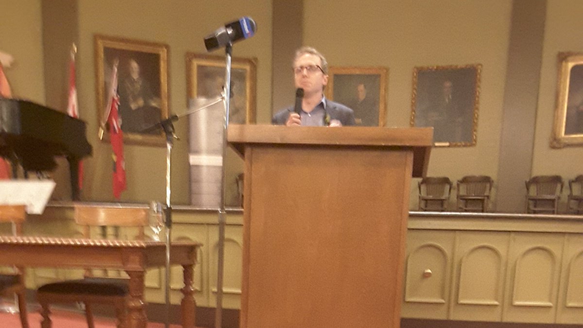 Brandon Law of RWDI speaking to the merits of increased density. #ygk