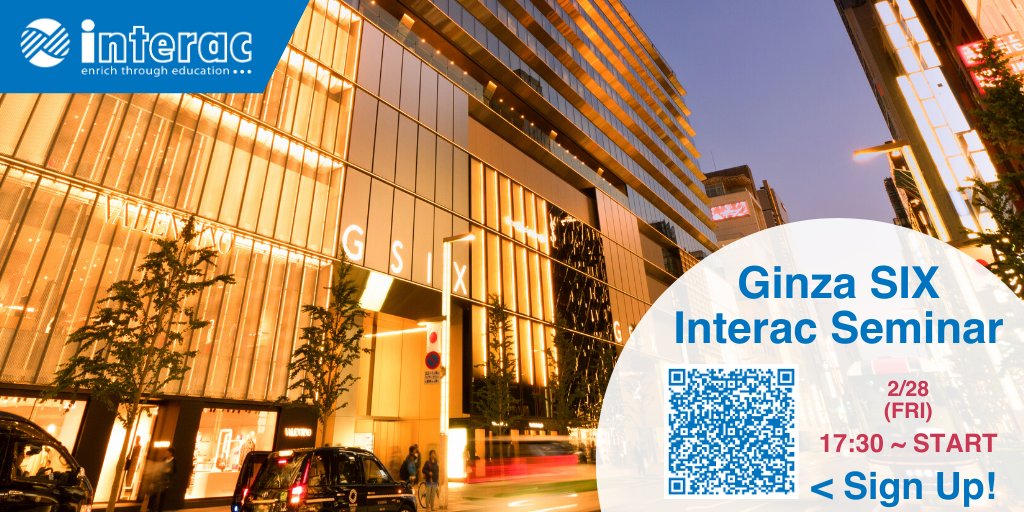 interac_jp's tweet photo. Upcoming recruiting seminar in our main office in Ginza.
Sign up for free and become an ALT in Japan!
👉 https://t.co/A5gN277EtE
#ALT #Interac #InteracJapan #InteracNetwork #LinkInterac #LIT #Japan #ESL #TeachingEnglish #Seminar #SignUp #CareerDevelopment #Education #jobs https://t.co/OqgRa24F8P