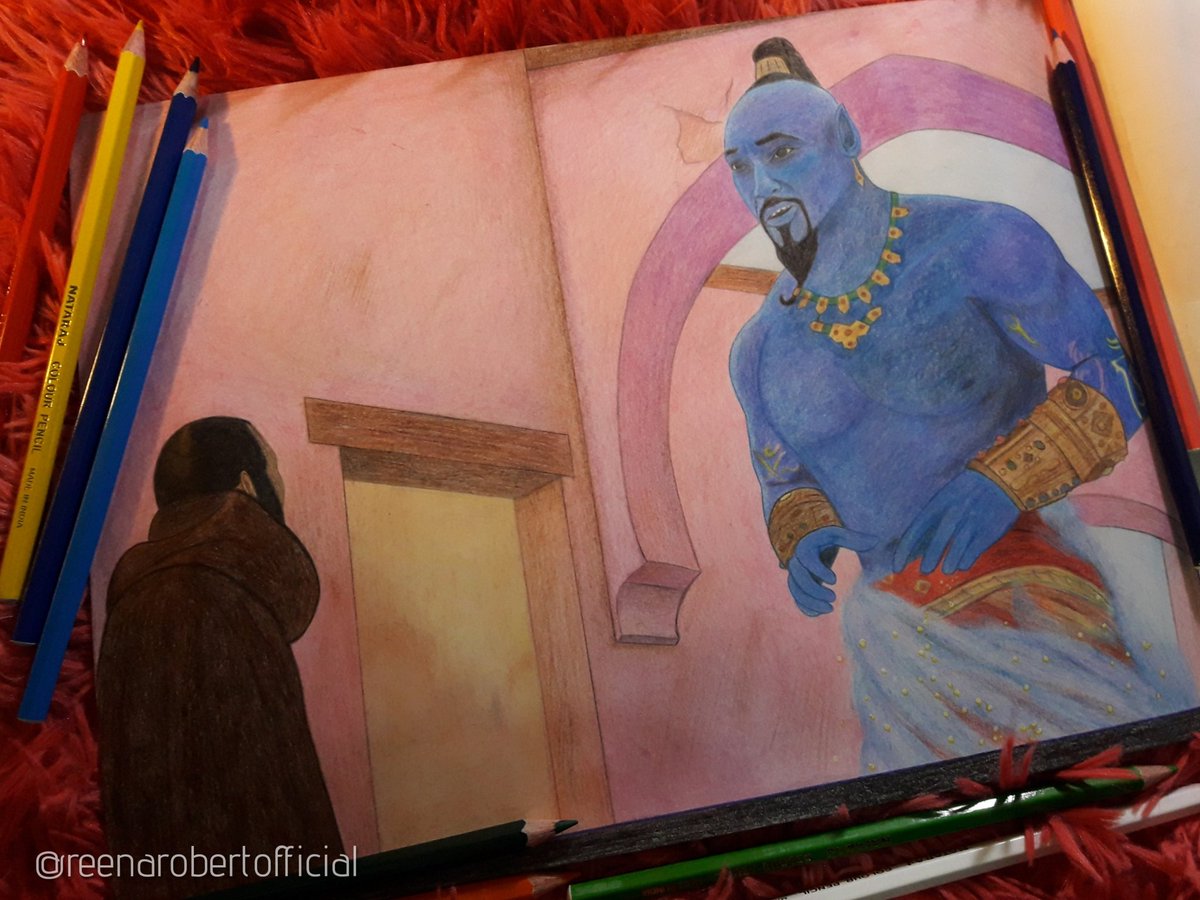 reenarobertoff's tweet photo. as you wish master
#aladdin2019 #genie #willsmith #jafar #marwankenzari #magiclamp #disneyvillains #disney #disneyliveaction #disneymovies #disneydrawing #disneyaladdin #aladdinliveaction #aladdinmovie #aladdindrawing https://t.co/OEZ33ple0w