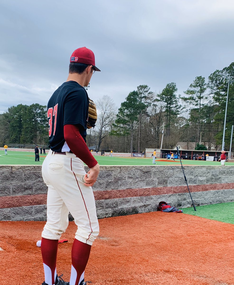 Andrew Howard replaces Hunter Lewis on the mound for HSU
