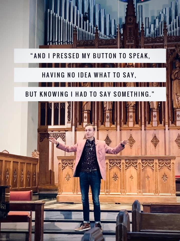 itsmejjwarren's tweet photo. Thank you @BUTheology for a great pre-birthday present w/the gift of preaching among my seminary family 💜 #SeminaryStories #ReclaimingChurch https://t.co/QtTGyecWSC
