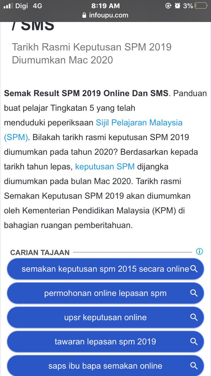 Isliadu On Twitter But There S No Any Official Announcement From Kpm Spm2019