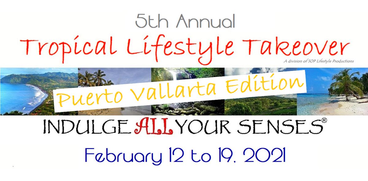 We're super excited to launch our 5th Annual #Tropical #Lifestyle #Takeover 2021 - #PuertoVallarta Edition! 🥳
Join us Feb 12-19, 2021 for an #AllInclusive #ClothingOptional #Vacation w/ #Fun #OpenMinded people! 🌞 #TLT2021  #Swingers #Poly #WestCoast 
swingeropenpoly.com/tlt/