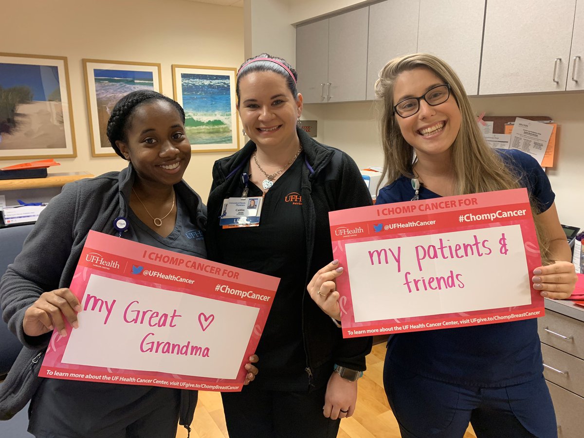 UFHealthCancer's tweet photo. Youβll flip this Friday at the annual @GatorsGym Link to Pink meet supporting breast cancer awareness. Stop by our table just inside of Gate 1 and get a pink pom pom to help you cheer our team on. Plus, you can grab a sign and fill it out to show who you #chompcancer for. https://t.co/0rXjjscQuM