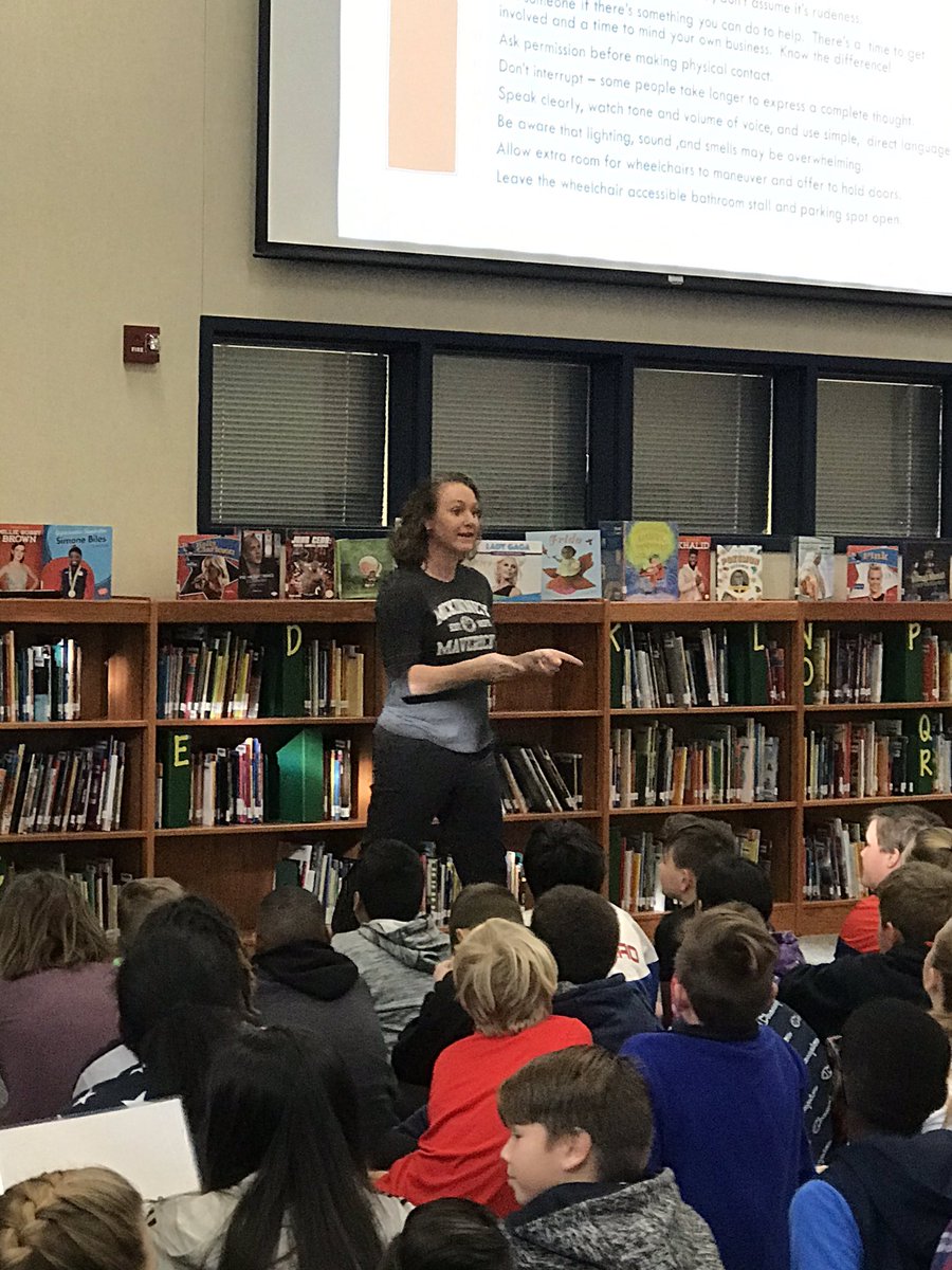 WilmethLonghorn's tweet photo. This was an amazing presentation on acceptance! Great great job Janice Morriss! Our 5the graders were fully engaged! Shout out to @Jewils08 for putting this together! All in! #wilmeth #mymisd https://t.co/m2B6bX2DRU