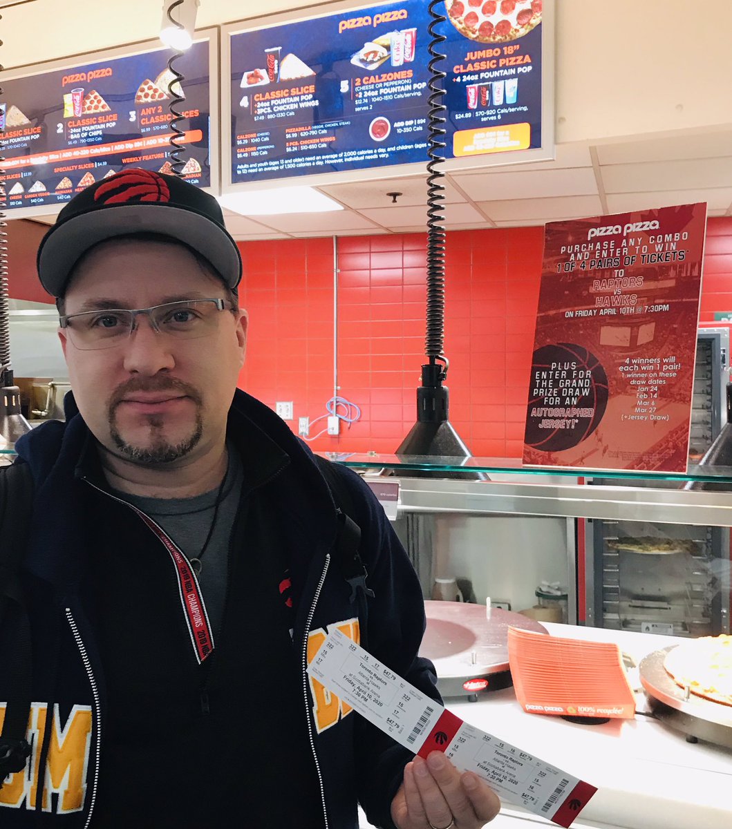 Congratulations Burton 👏🏻 for wining the 2nd pair of Raptors 🏀 tickets. Don’t forget, our 3rd draw will be on March 6th at Lake Cafe. keep buying  any combo from our <a href="/pizzapizzaltd/">Pizza Pizza</a> and drop your receipt 🧾 in the  ballot box for a chance to win 
#winner #raptors #humbercollege