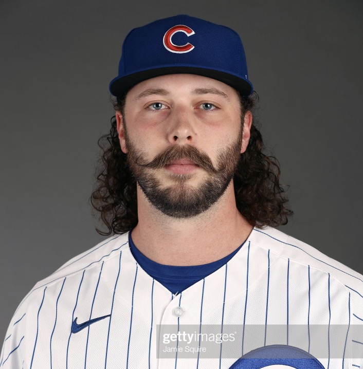 BleacherNation's tweet image. If we judge by picture day, Ben Taylor&apos;s mustache must make the Cubs roster.

(If you missed his signing: bleachernation.com/cubs/2020/02/0…)