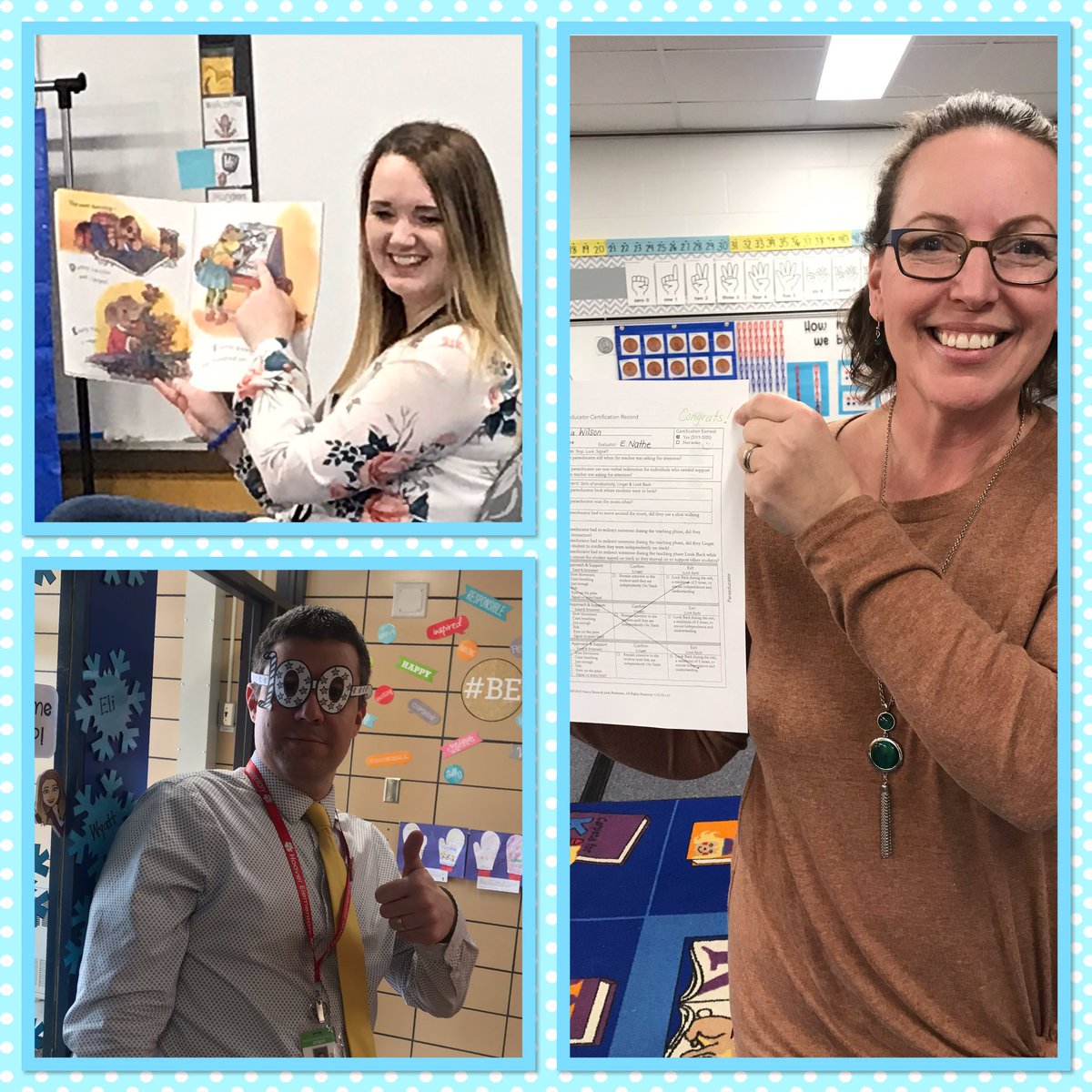 Packer_Mrs's tweet photo. What a fun day in #KKP! First, leading an #explaineverything PD with @LizMangrich and then celebrated the 100th day of school! Montina also got her #catalystapproach recertification! #AHSchools #HooverPAWS #kindergarten #Kindergartenteacher https://t.co/we2upi3L0o