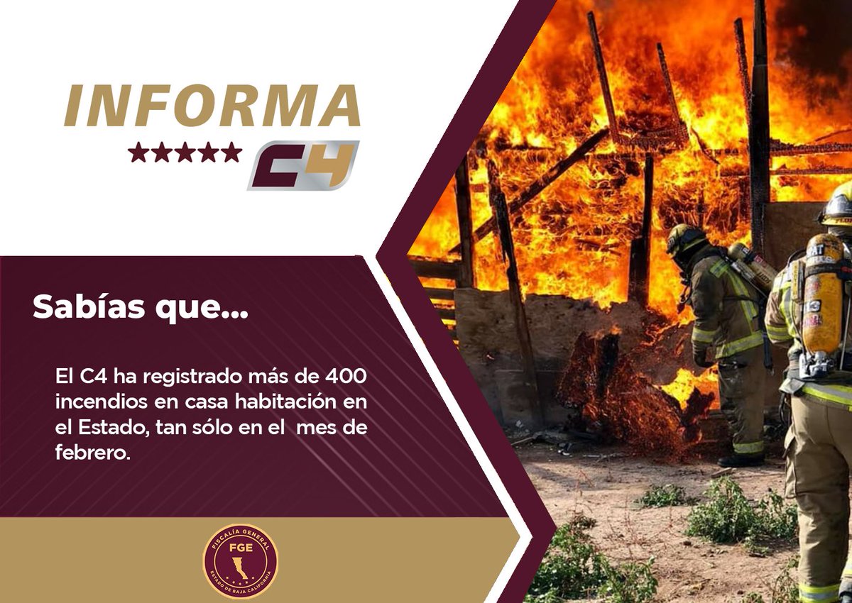 911_C4BC's tweet photo. En tan sólo dos minutos un incendio puede volverse mortal.

🔥Nunca dejes una vela encendida en una estancia vacía.
🔥No sobrecargues los enchufes.
🔥Revisa la instalación eléctrica y de gas con cierta regularidad.

#911Emergencias 🚑🚓🚒 https://t.co/Rc5QZTIIQm