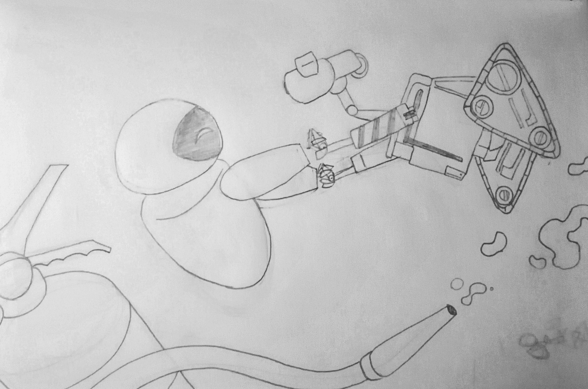 Wall E And Eve Drawing