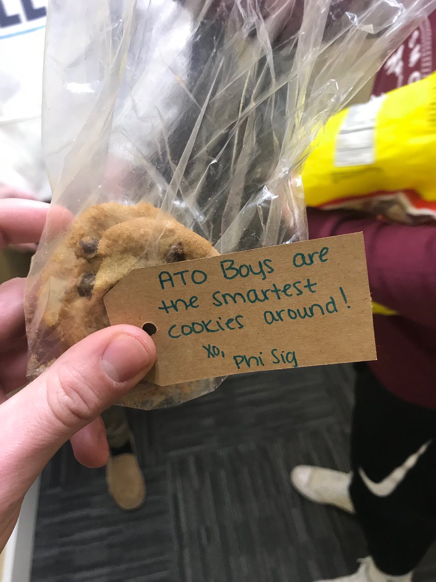 Thanks for the cookies <a href="/PhiSigGVSU/">Phi Sigma Sigma</a>! They were so good we almost forgot to take a picture before eating them!