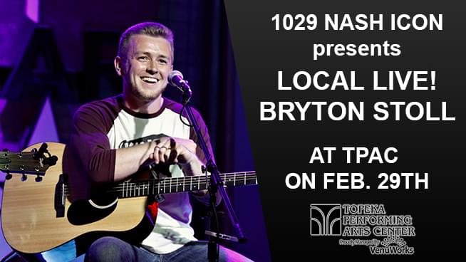 BrytonStoll's tweet photo. Listen to @1029NASHIcon this week to hear my interview with @joeyirsik and have a chance to win tickets to my show at @TPACtix Feb 29! Tickets are on sale now: https://t.co/Kb3zdSg9E3 #HeartlandTroubadour
#KansasMusic #KansasCountry #MidwestMusicScene https://t.co/ZWCnvieQcu