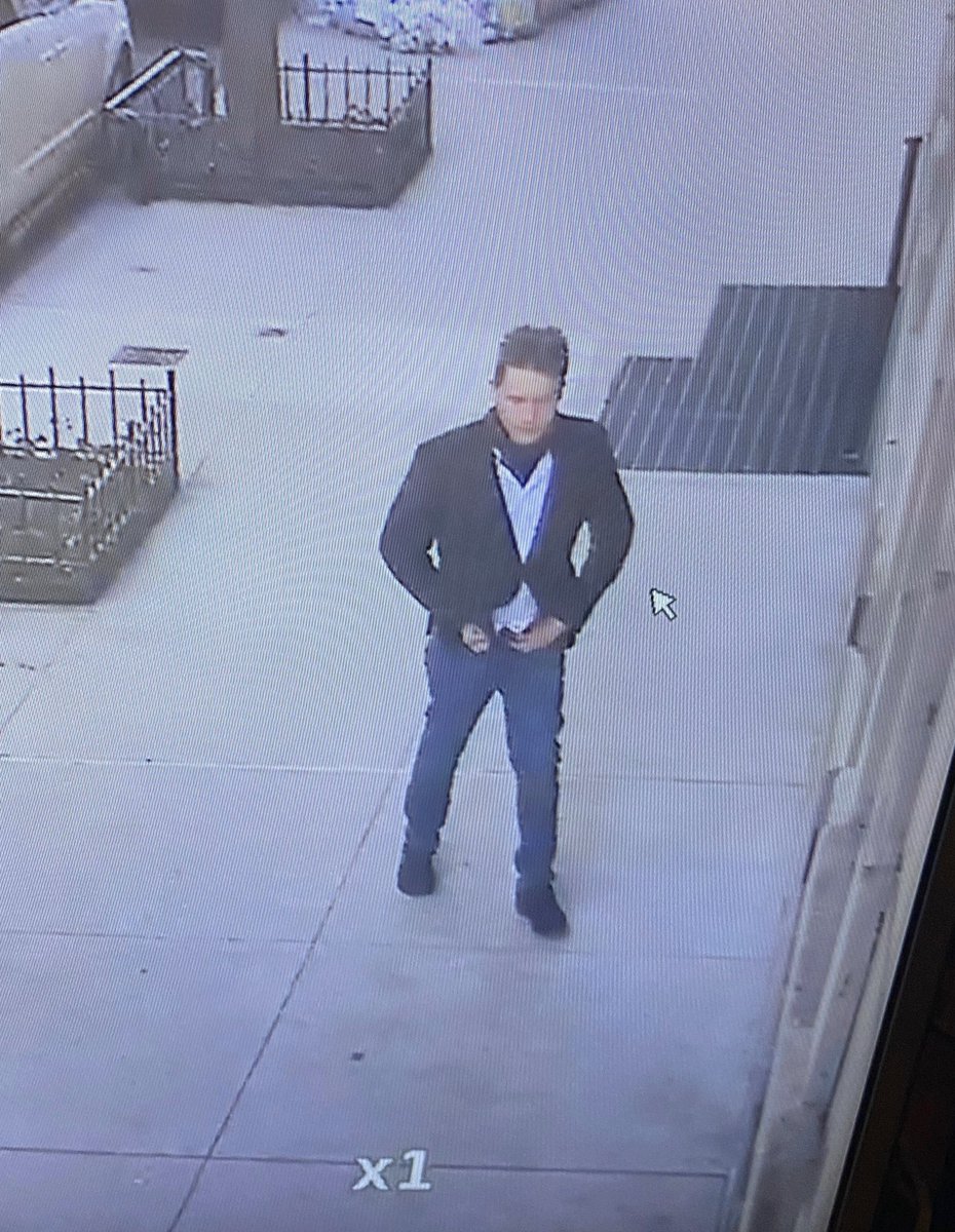 DoctorsNYC's tweet photo. Does anyone know this disgusting person? He was caught on camera urinating on our front door step at 2:15pm this afternoon, in broad daylight! #urinatinginpublic #nameandshame #helpusfindhim #publicdisgrace #whoisthis https://t.co/tgBCybALxw