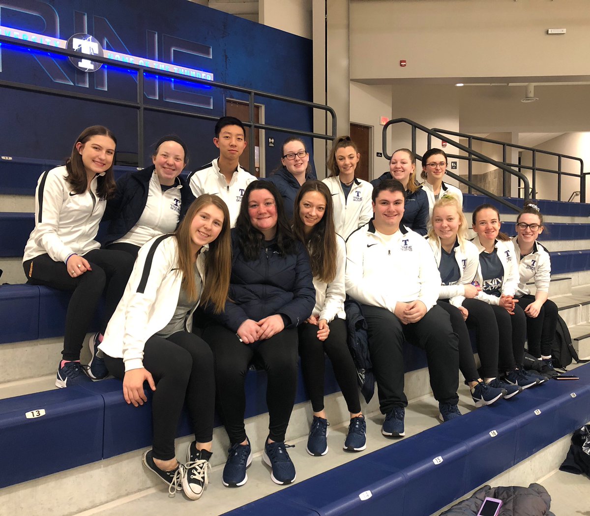 TrineSkating's tweet photo. THIS University loves synchro! Our teams were recognized tonight for their success this season 💙⚡️we are so thankful for the love and support as we head to Nationals next week. THANK YOU @trineuniversity ⚡️💙🙏🏼 ROLL THUNDER! #RhodeToNationals #TrineU https://t.co/5XyzxVHlkv