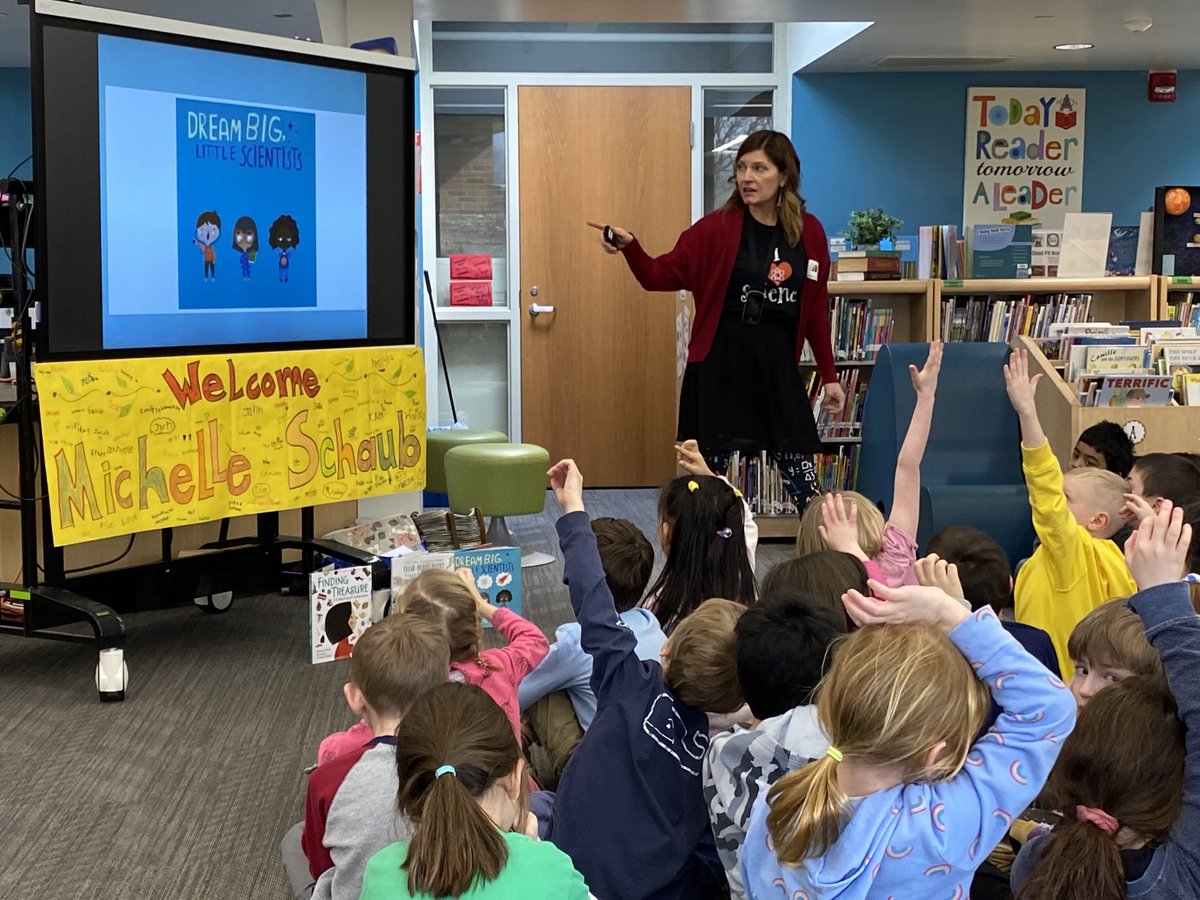 So great to have author Michelle Schaub visit and read her latest book! #wal109