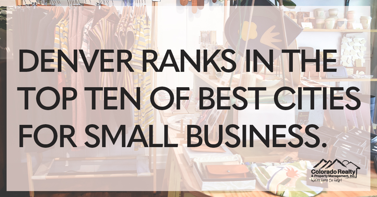 ColoradoRPM's tweet image. Do you have dreams of becoming an entrepreneur? Maybe a move to Denver should be in your near future!

#DenverPropertyManagement #MoveToDenver #SmallBusiness #ThePlaceToBe