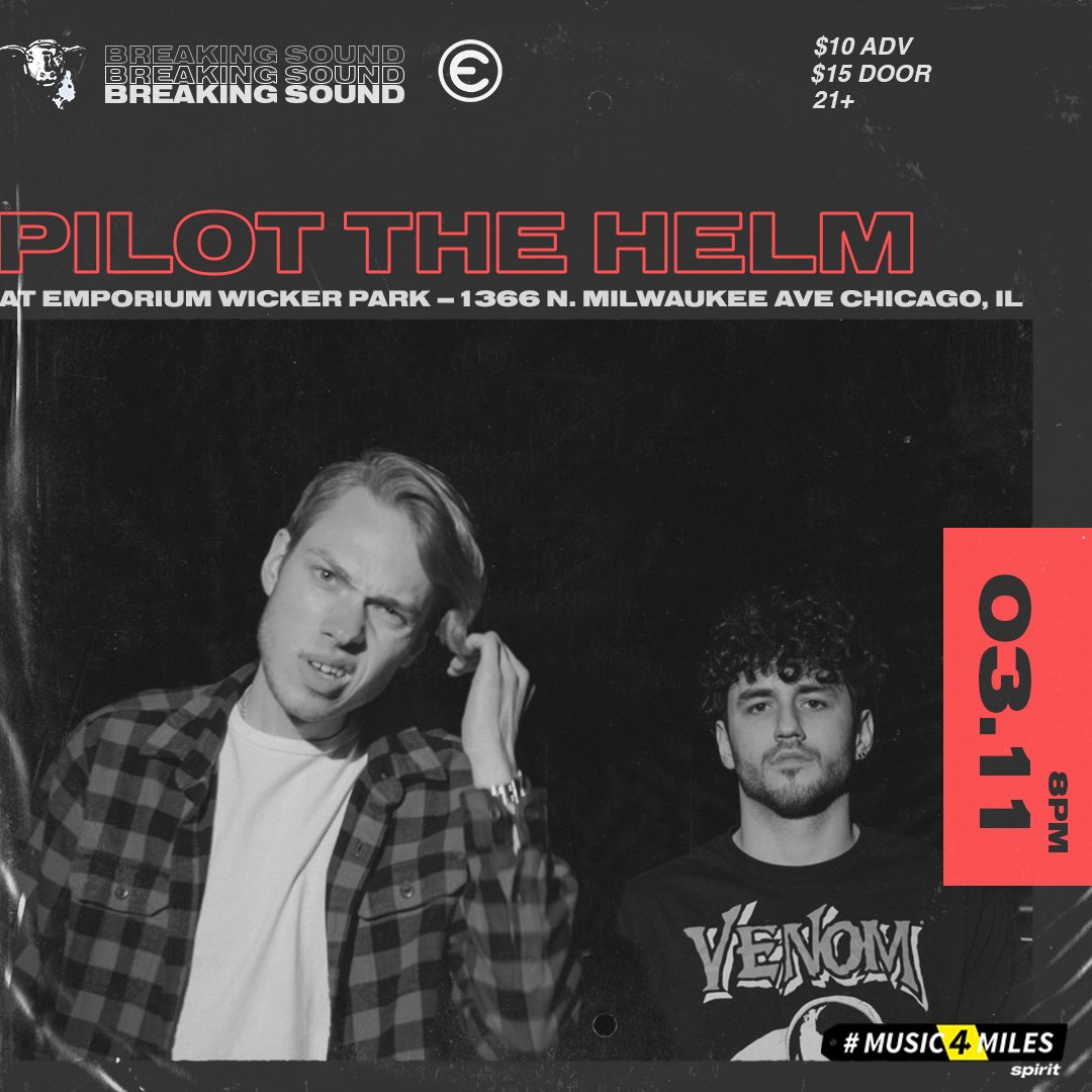 We’ll be playing the Breaking Sound Artist Showcase on March 11th at Emporium in Wicker Park! 

21+ | $10 pre-sale tickets

Event Brite - 
eventbrite.com/e/breaking-sou…

@AMightyLamb 

<a href="/SpiritAirlines/">Spirit Airlines</a> 

#BreakingSound #music4miles #morego #musionthefly